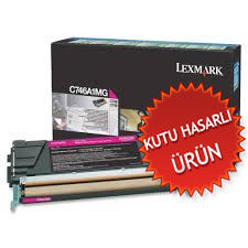 Lexmark C746A1MG Kırmızı Orjinal Toner - C746 / C748 (C) (T8458) - 1