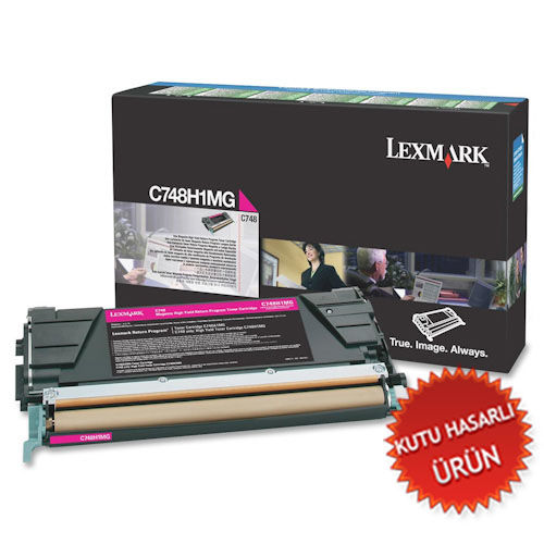 Lexmark C748H1MG Kırmızı Orjinal Toner - C748de (C) (T7729) - 1