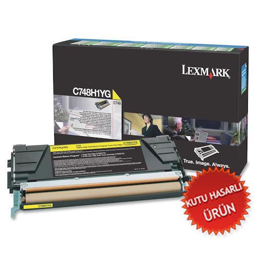 Lexmark C748H1YG Sarı Orjinal Toner - C748de (C) (T7730) - 1