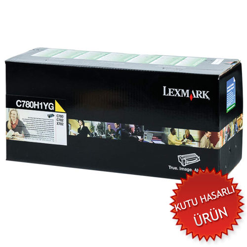 Lexmark C780H1YG Sarı Orjinal Toner - C780 / C782 (C) (T11617) - 1