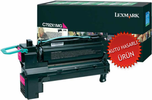 Lexmark C792X1MG Kırmızı Orjinal Toner Yüksek Kapasite - C792 (C) (T8717) - 1