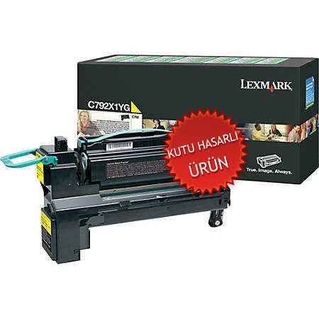 Lexmark C792X1YG Sarı Orjinal Toner Yüksek Kapasite - C792 (C) (T8736) - 1