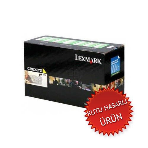 Lexmark C792X6YG Yellow Original Toner High Capacity - C792 (Damaged Box) - 1