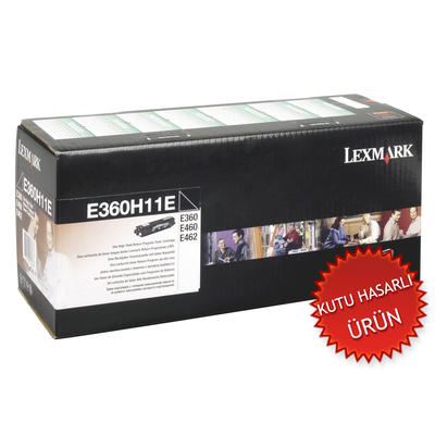 Lexmark E360H11E Black Original Toner High Capacity - E360 / E460 (Damaged Box) 