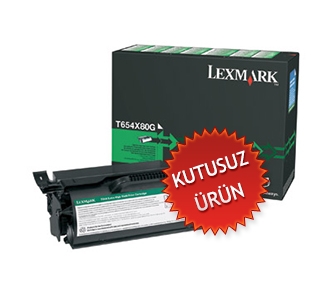 Lexmark T654 T654X80G Siyah Orjinal Toner (U) (T3671) - 1