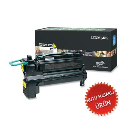 Lexmark X792X1YG Sarı Orjinal Toner - X792de (C) (T8979) - 1