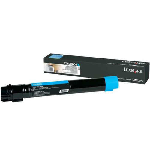 Lexmark X950X2CG Cyan Original Toner - X950de / X952de - 1