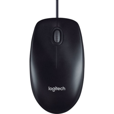 Logitech M90 (910-001793) Black Wired USB Optical Mouse - Thumbnail