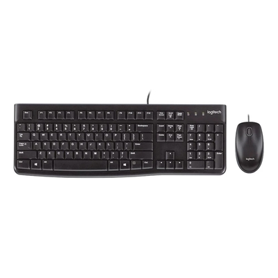 Logitech - Logitech MK120 (920-002560) USB Kablolu Siyah Q Klavye + Mouse Set