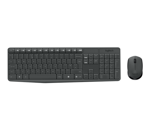 Logitech MK235 Siyah Kablosuz Q Klavye + Mouse Seti - 1