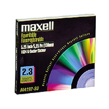 Maxell 5.25 2.3 GB Mangnetic Optic Disk 130mm (MO2300) 