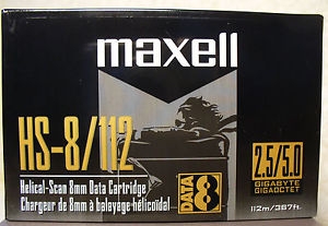 Maxell 8mm 112m 2.3 GB / 4.6 GB HS-8 / 112 Data Cartridge - 1