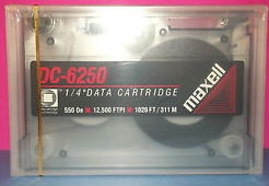 Maxell DC-6250 250 MB / 500 MB Data Cartridge 