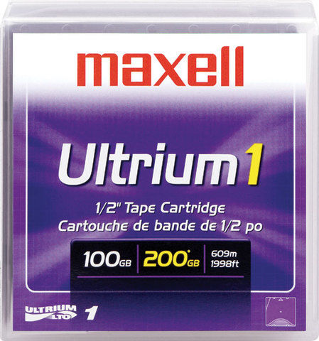 Maxell LTO-1 Ultrium Data Cartridge - 100 GB / 200 GB 609m, 12,65mm - 1