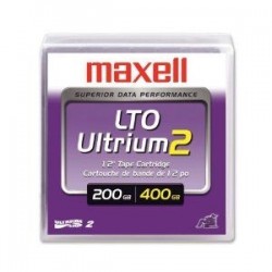 Maxell LTO-2 Ultrium 2 200 GB / 400 GB Data Cartridge 609m, 12.65mm 