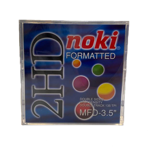 Noki MF2HD 3.5 HD 1,44 MB Floppy Disk - Biçimlendirilmiş Disket 10LU Paket (T16963) - 1