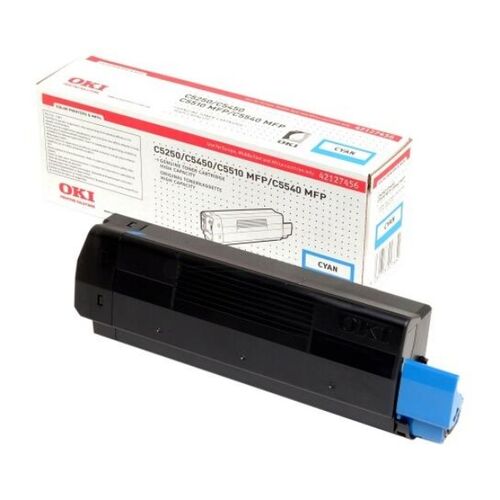 OKI 42127456 Cyan Original Toner - C5250, C5450, C5510 - 1