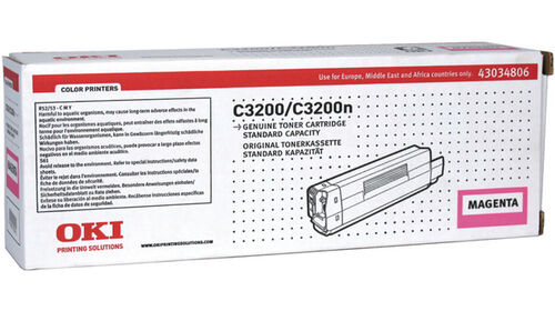 OKI 43034806 Magenta Original Toner - C3200 - 1