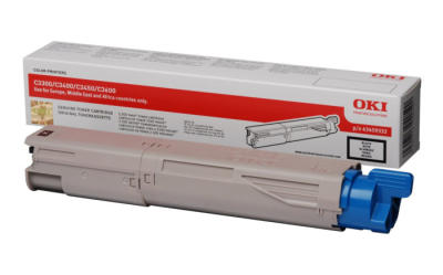 OKI 43459332 C3300 / C3400 / C3450 / C3600 Black Original Toner 