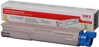 OKI 43459333 Sarı Orjinal Toner - C3300 / C3400 (T5471) - 1