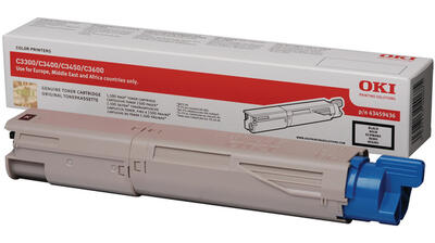 OKI 43459436 Black Original Toner - C3300 / C3400 / CC3450 / C3600 