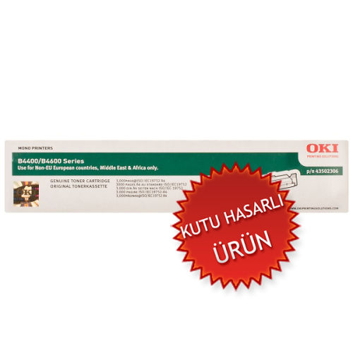 OKI 43502306 Black Original Toner - OKI B4400 B4600