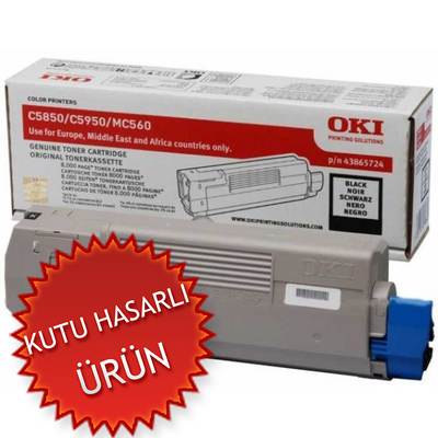 OKI - OKI 43865724 Siyah Orjinal Toner - C5850 / C5950 (C)