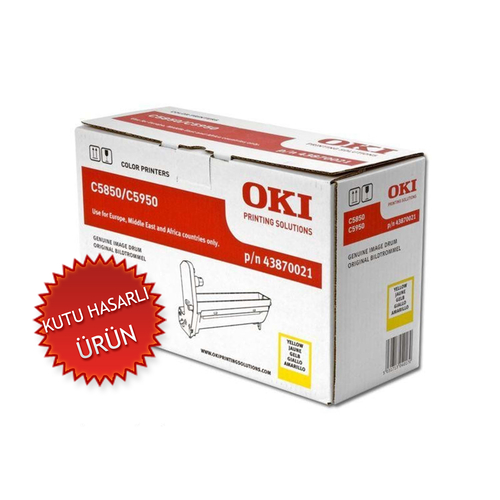 OKI 43870021 Sarı Orjinal Drum Ünitesi - C5850 / C5950 (C) - 1