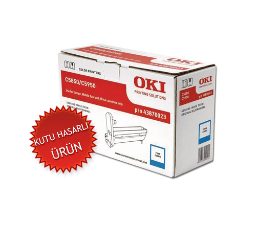 OKI 43870023 Mavi Orjinal Drum Ünitesi - C5850 / C5950 (C) - 1