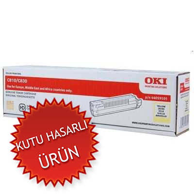 OKI - OKI 44059105 Sarı Orjinal Toner - C810 / C830 (C)