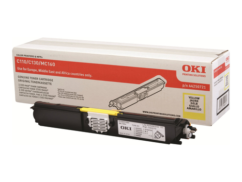 OKI 44250721 Yellow Original Toner - C110 / C130