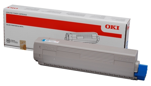 OKI 44844615 Cyan Original Toner - C822 / C822DN - 1