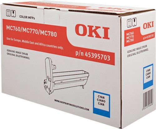 OKI 45395703 MC760 / MC770 / MC780 Cyan Drum Unit 30.000 Page - 1