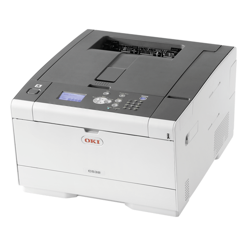 OKI 46356102 (C532dn) Dublex + Network Color Laser Printer - 1