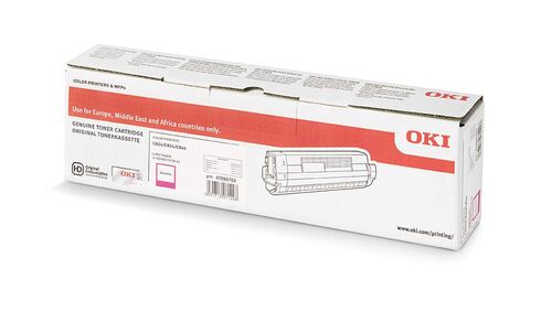 OKI 47095702 Kırmızı Orjinal Toner - C824DN / C834DNW (T15212) - 1