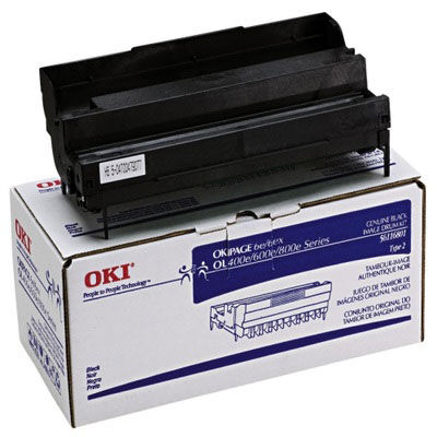 OKI 56106601 Black Original Drum Unit - OL400 / OL800 - 1