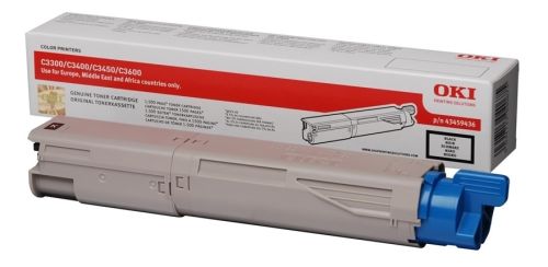 OKI C3300 / C3400 / C3450 Black Original Toner (43459444) - 1