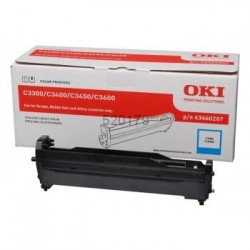 OKI C3300/ C3400 / C3450 / C3600 43460207 Cyan Drum Unit 