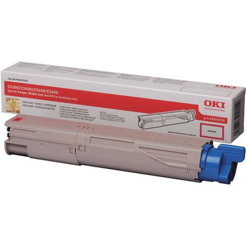 OKI C3300 / C3400 / C3450 Magenta Original Toner (43459406) - 1