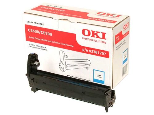 OKI C5600-C5700 43381707 CYAN ORIGINAL DRUM UNIT - 1