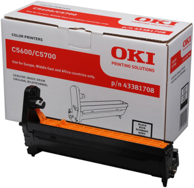 OKI C5600-C5700 43381708 Black Original Drum Unit 