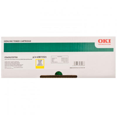 OKI 43872321 Sarı Orjinal Toner - C5650 / C5750 (T5477) - 1