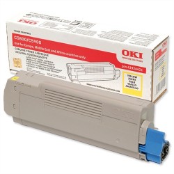 OKI C5800 / C5900 / C5550 43324421 Yellow Original Toner 