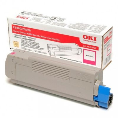 OKI 43324422 Kırmızı Orjinal Toner - C5800 / C5900 (T6489) - 1