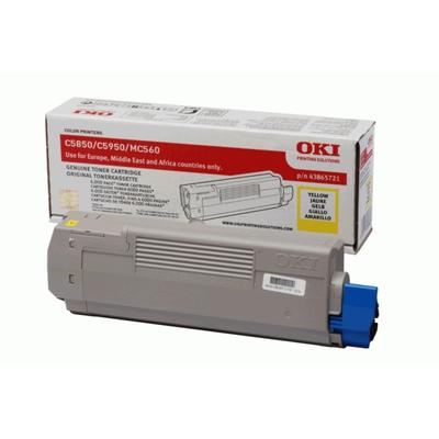 OKI 43865721 Sarı Orjinal Toner - C5850 / C5950 (T12191) - 1