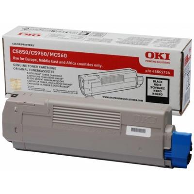 OKI C5850 / C5950 43865724 Black Original Toner 