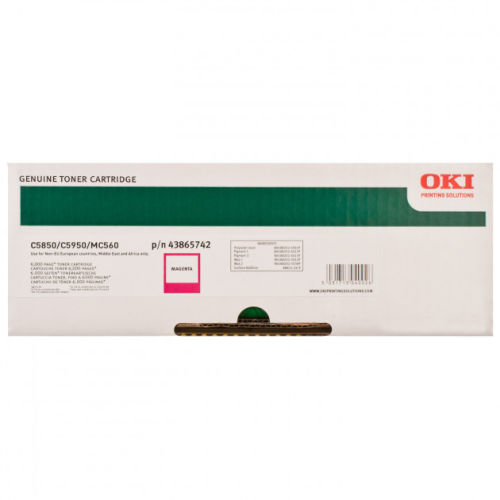 OKI 43865742 Kırmızı Orjinal Toner - C5850 / C5950 (T4721) - 1