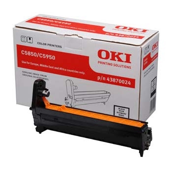 OKI C5850-C5950 43870024 Black Drum Unit