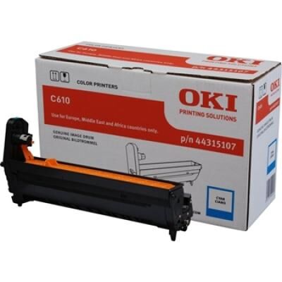 OKI C610 44315107 Cyan Original Drum Unit - 2