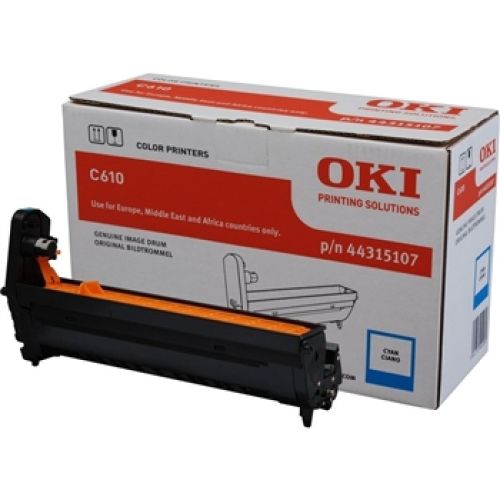 OKI C610 44315107 Cyan Original Drum Unit - 1